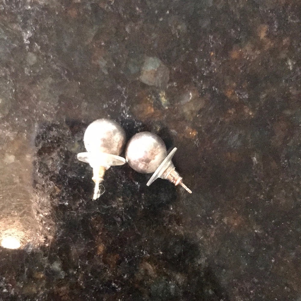 Tiffany & Co Silver Ball Earrings